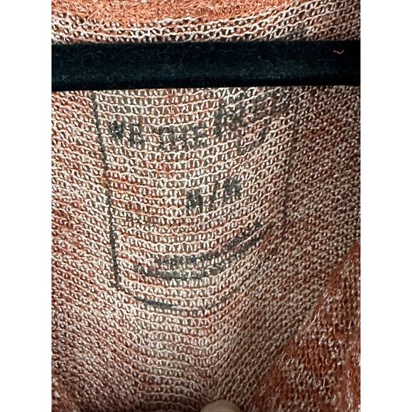 We The Free 'Beatnik Hacci' Long Sleeve Cowl Neck Orange Pullover Sweater Size M - Picture 3 of 7